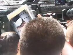 Enrique Iglesias at Live with Regis and Kelly 07/19/2010 at the Celebrity Sightings in New York at New York NY. (Footage by WireImage Video/GettyImages) Stock Footage