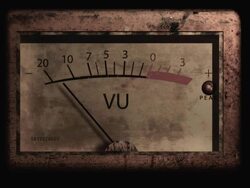Grunge VU Meter with alpha Stock Footage