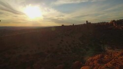 Full through the Soldiers at The Arches National Park Stock Footage
