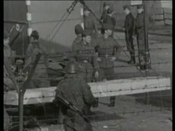 Berlin Wall being built Stock Footage
