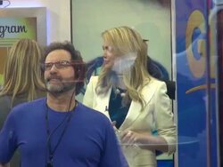 Kate Upton (The Other Woman) on the social media set of the Good Morning America show Stock Footage