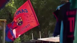 CLEAN : Football: FC Barcelona fans react to Neymar's possible move News Clip