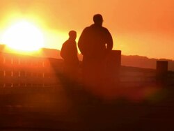 SUNSET PIER V.4 (HD) Stock Footage