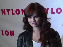 Debby Ryan at NYLON 13th Anniversary Issue Celebration on 4/10/12 in West Hollywood, CA.  Stock Footage