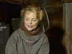 INTERVIEW Izabella Miko on how it's been to be filming on the locations of the real story at the Age of Heroes Set Visit at Haugesund . (Footage by WireImage Video/GettyImages) Stock Footage