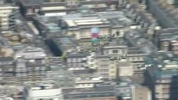 RAF flypast to mark the 75th anniversary of the Battle of Britain. News Clip