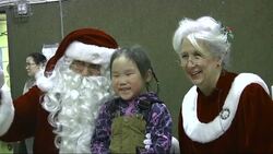 Operation Santa Claus, a volunteer program of the Alaska National Guard, delivers Santa, presents, book bags and fresh fruit to children in the remote Yup'ik Eskimo village of Kwethluk, Alaska. (Dec. 13) Instructional Video