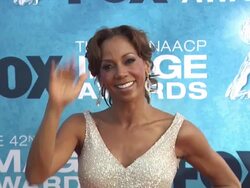 Rodney Peete and Holly Robinson Peete at the 42nd NAACP Image Awards at Los Angeles CA. (Footage by WireImage Video/GettyImages) Stock Footage