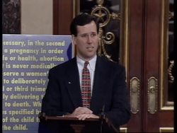 USA: WASHINGTON: SENATE PASS BILL OUTLAWING LATE TERM ABORTION News Clip