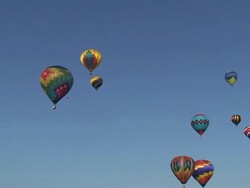 Hot Air balloons Stock Footage