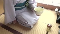 Traditional tea ceremony 'sado' Stock Footage