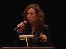 SPEECH - Diana Mogollon at mun2 And Campbell McLaren Host Media Luncheon Introducing New MMA Reality Series "Combate Americas" Stock Footage