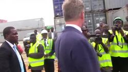 Dutch navy vessel arrives with supplies to help country fight epidemic News Clip