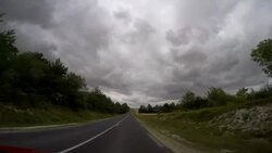 Car driving POV Stock Footage