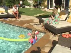 Tori Spelling, Stella Spelling at the Tori Spelling and Sony NEX Cameras Host Back-to-School BBQ at Los Angeles CA. (Footage by WireImage Video/GettyImages) Stock Footage