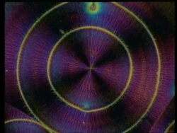 Colourful crystals, concentric circle pattern Stock Footage