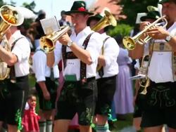 MS Traditional Bavarian Costume Parade  Stock Footage