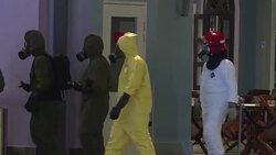 CLEAN : Teams seal off scene of Kim killing sweep terminal News Clip