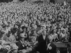 JFK defeats Nixon in 1960 Presidential election Stock Footage