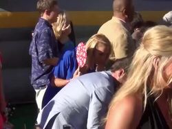 Jason Priestley with kids at the Planes Movie Prem Stock Footage