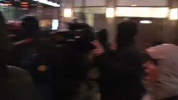 Protesters marched around New York voicing displeasure at the failure of grand juries to indict white police officers in the death of unarmed black men. (Dec. 5) News Clip