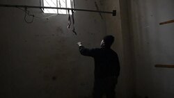 CLEAN : Pained writings on the wall of former IS prison in Syria News Clip