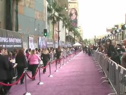 Walt Disney Pictures' Premiere of 'Jonas Brothers: The 3D Concert Experience' Stock Footage