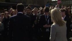 Ed Miliband Campaigning in Lincoln General Election 2015 News Clip