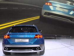2014 Audi allroad shooting brake concept SUV montage Stock Footage