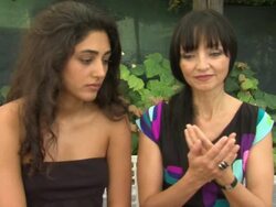 INTERVIEW: Golshifteh Farahani and Maria de Medeiros on what the film means to them personally at the Chicken with Plums Interview: Venice Film Festival 2011 at Venice . (Footage by WireImage Video/Getty Images Entertainment Video) Stock Footage