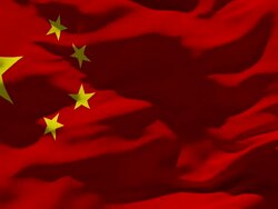 Chinese Flag Stock Footage
