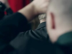 Politician on red carpet Stock Footage