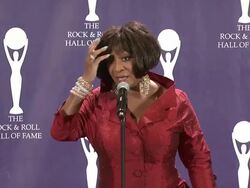 23rd Annual Rock and Roll Hall of Fame Induction Ceremony press room Stock Footage