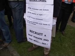 Rally in support of equal rights for disabled News Clip