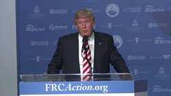 Value Voters: Donald Trump (part 9 of 10) Stock Footage