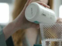 Taking pills Stock Footage