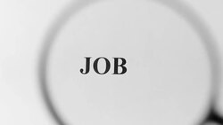 Job Magnifying Stock Footage