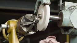 Milling machine working Stock Footage