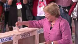 VOICED : Candidatas votan en Chile News Clip