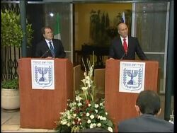 Italian premier Prodi visits Middle East, meets Olmert ADDS presser News Clip