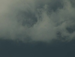 CU Shot of clouds swirling ahead of supercell thunderstorm / Nebraska, United States Stock Footage