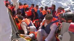 Migrants rescued from Mediterranean by MOAS News Clip