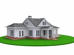 Three houses: Small, Medium and Big. HD loop. Stock Footage