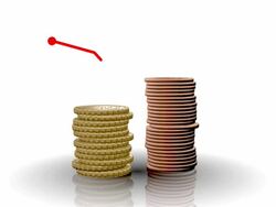 savings â€” recession graph Stock Footage