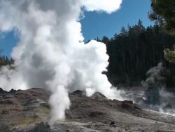 Yellowstone Geyser Stock Footage