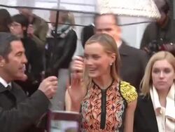 Taylor Schilling at The Lucky One European Premiere at Bluebird on April 23, 2012 in London, England (Footage by WireImage Video/Getty Images) Stock Footage