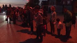 CLEAN : Migrants head for Croatia to avoid Hungarian fence News Clip