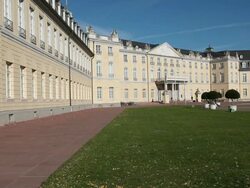 WS Shot of castle / Karlsruhe, Baden-Wurttenberg, Germany Stock Footage