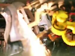 welder robot Stock Footage