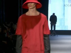Josefin Strid: Stockholm Fashion Week A/W 2012 Stock Footage